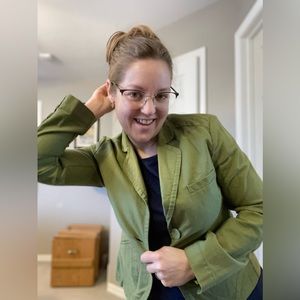 Vintage Jacob Connexion Ladies Size Med Long Sleeve Casual Office Jacket Pockets